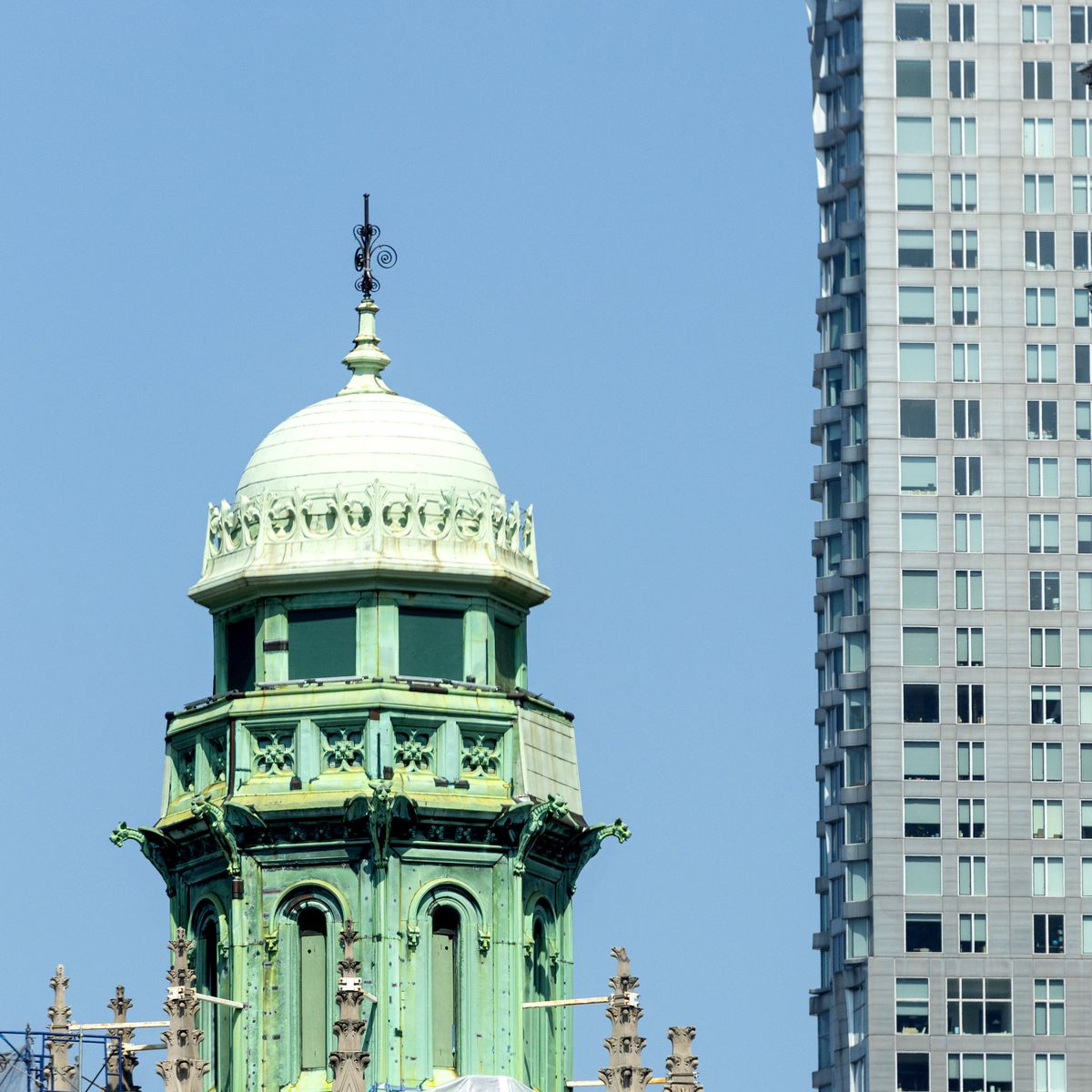 Copper cupola detail